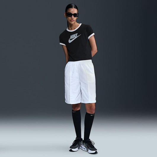 Футболка жіноча Nike Sportswear Short-Sleeve Ringer T-Shirt Black IF4072-010, Размер: L, Наличие: Склад (1-3 дня), фото , изображение 4