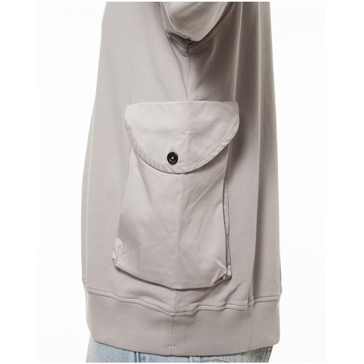 Світшот чоловічий CP Company Mixed Sweatshirt Drizzle Grey 16CMSS248A110039M913, Наличие: Склад (1-3 дня), фото , изображение 5