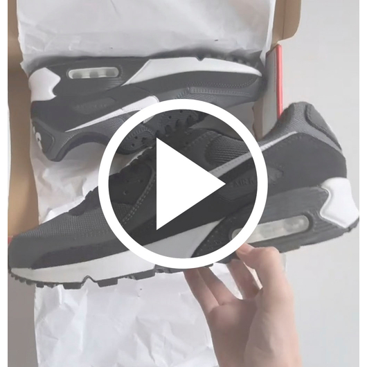 Кросівки чоловічі Nike Air Max 90 Dark Smoke Grey/Black/White CN8490-002, Размер: 41, Наличие: Склад (1-3 дня), фото , изображение 2