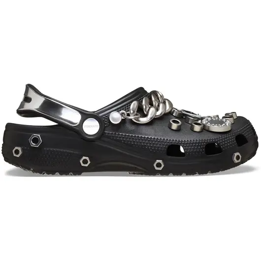 Crocs Classic Clog Louane Black Metallic Silver, Размер: 36-37, Наличие: Склад США (10-24 дня), фото 