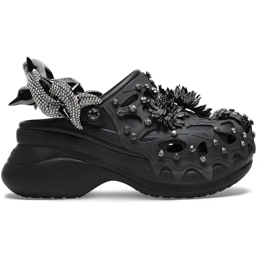 Crocs Classic Bae Clog Swarovski Black (Women's), Размер: 36-37, Наличие: Склад США (10-24 дня), фото 