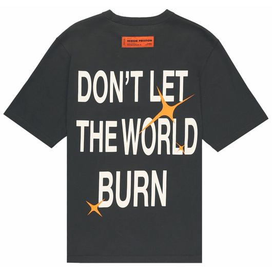 Heron Preston HP Burn T-Shirt 'Black', Размер: M, Наличие: Забрать сейчас, фото , изображение 2