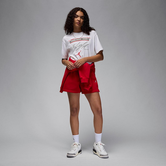 Футболка жіноча Air Jordan Flight Heritage T-Shirt White FQ3240-100, Размер: XS, Наличие: Склад (1-3 дня), фото , изображение 5
