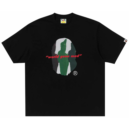 BAPE SHARK SEIJIN APE HEAD RELAXED FIT T-SHIRT BLACK, Размер: M, Наличие: Склад (1-3 дня), фото 