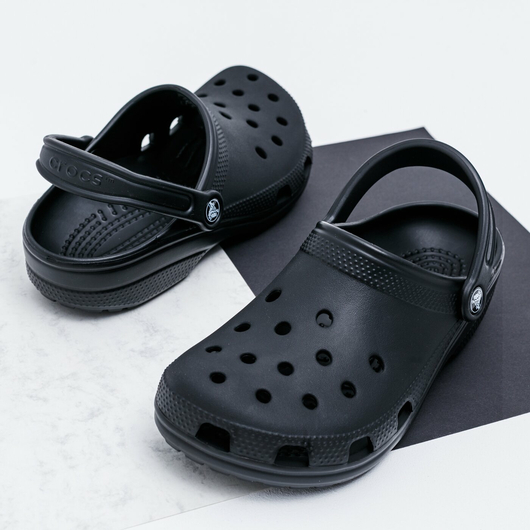 Тапочки жіночі CROCS Classic Black 10001-001, Размер: 39-40, Наличие: Склад (1-3 дня), фото , изображение 3
