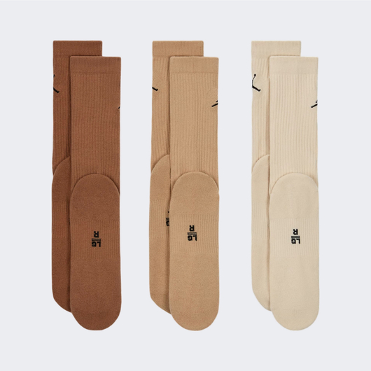 Шкарпетки чоловічі Air Jordan Everyday Crew Socks Brown DX9632-923, Размер: 38-42, Наличие: Склад (1-3 дня), фото , изображение 3
