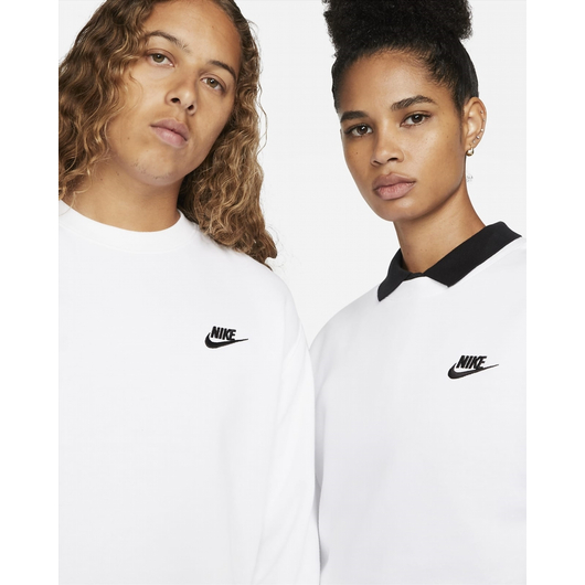 Світшот чоловічий Nike M NSW CLUB CRW BB White BV2662-100, Размер: L, Наличие: Склад (1-3 дня), фото , изображение 4