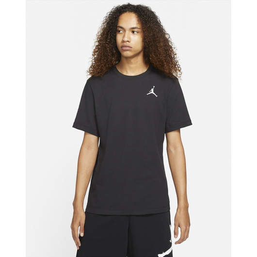 Футболка чоловіча Air Jordan M J Jumpman Emb Ss Crew Black DC7485-010, Размер: M, Наличие: Склад (1-3 дня), фото , изображение 2