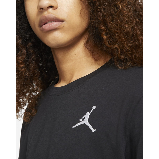 Футболка чоловіча Air Jordan M J Jumpman Emb Ss Crew Black DC7485-010, Размер: M, Наличие: Склад (1-3 дня), фото , изображение 4