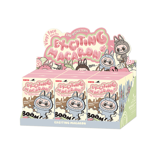 Pop Mart Labubu The Monsters Exciting Macaron Vinyl Plush Pendant Single Blind Box, Размер: MISC, Наличие: Забрать сейчас, фото 