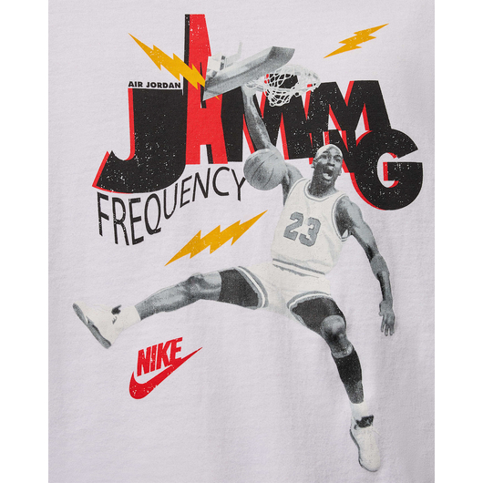 Футболка чоловіча Air Jordan Brand Jam 85 Ss Crew White HJ2929-100, Размер: S, Наличие: Склад (1-3 дня), фото , изображение 4