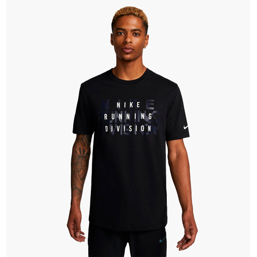 Футболка чоловіча Nike Dri-Fit Run Division MenS Running T-Shirt Black FJ2356-010, Размер: M, Наличие: Склад (1-3 дня), фото 