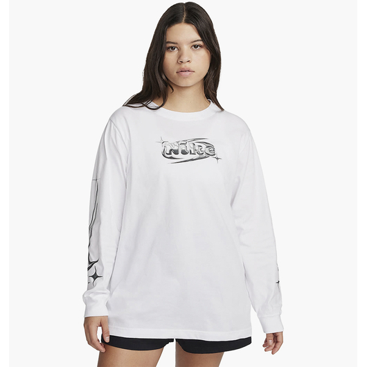 Лонгслів жіночий Nike T-Shirt Sportswear White FQ5674-100, Размер: XS, Наличие: Склад (1-3 дня), фото 