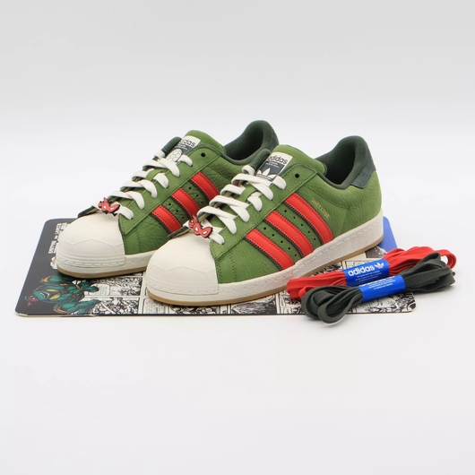 Кросівки чоловічі Adidas Teenage Mutant Ninja Turtles X Superstar Green IF9280, Размер: 44, Наличие: Склад (1-3 дня), фото , изображение 2