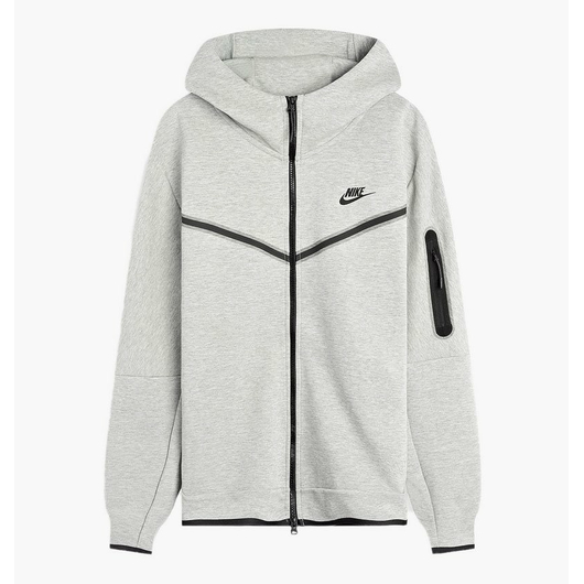 Толстовка чоловіча Nike Sportswear Tech Fleece Grey CU4489-063, Размер: XXL, Наличие: Склад (1-3 дня), фото 