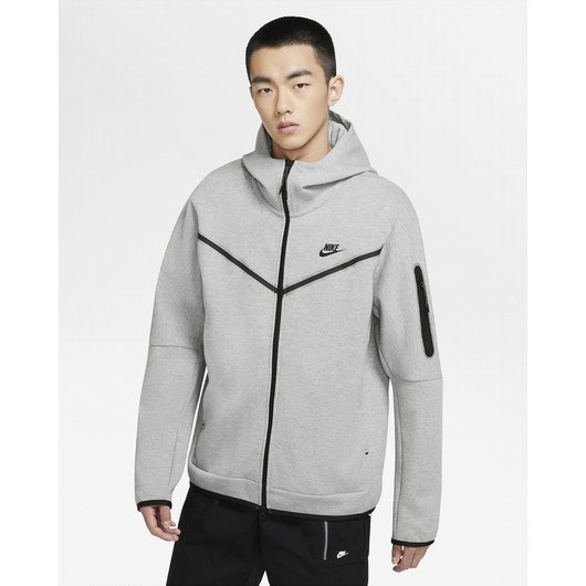 Толстовка чоловіча Nike Sportswear Tech Fleece Grey CU4489-063, Размер: XXL, Наличие: Склад (1-3 дня), фото , изображение 2