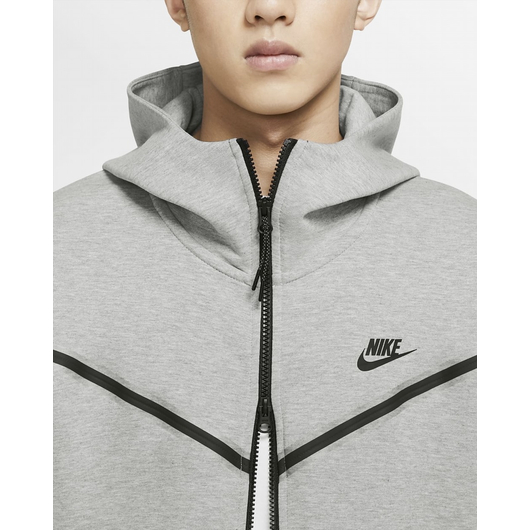 Толстовка чоловіча Nike Sportswear Tech Fleece Grey CU4489-063, Размер: XXL, Наличие: Склад (1-3 дня), фото , изображение 5