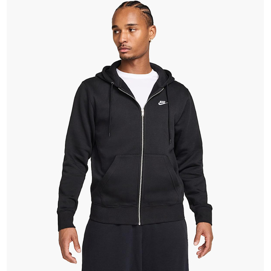 Толстовка чоловіча Nike Club Bb Fz Black FN3861-010, Размер: S, Наличие: Склад (1-3 дня), фото 