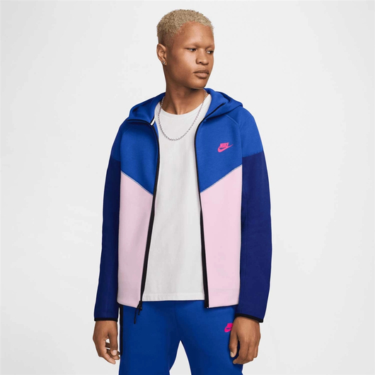 Толстовка чоловіча Nike Tech Fleece Blue/Pink FZ4709-480, Размер: S, Наличие: Склад (1-3 дня), фото , изображение 2