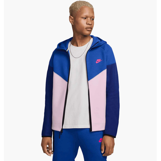 Толстовка чоловіча Nike Tech Fleece Blue/Pink FZ4709-480, Размер: S, Наличие: Склад (1-3 дня), фото 