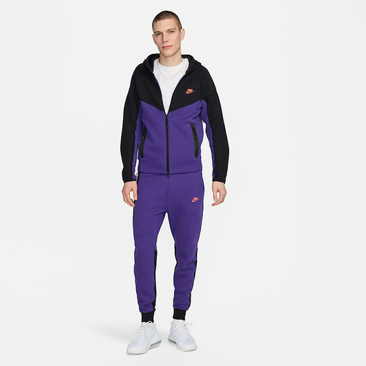 Толстовка чоловіча Nike Tech Fleece Black/Violet HF4432-504, Размер: XS, Наличие: Склад (1-3 дня), фото , изображение 2