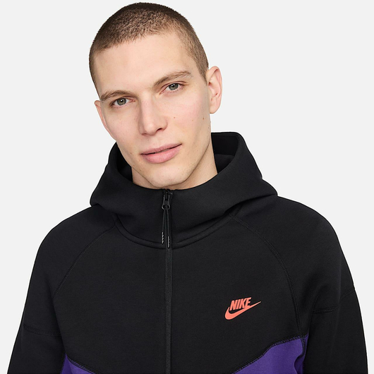 Толстовка чоловіча Nike Tech Fleece Black/Violet HF4432-504, Размер: XS, Наличие: Склад (1-3 дня), фото , изображение 5