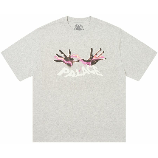 PALACE HANDS ON T-SHIRT GREY MARL, Размер: L, Наличие: Склад (1-3 дня), фото 