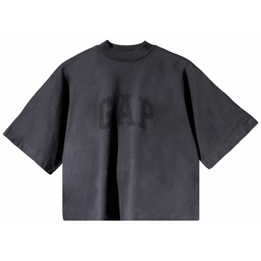 Yeezy Gap Engineered by Balenciaga Cropped Dove No Seam Tee 'Black', Размер: M, Наличие: Склад (1-3 дня), фото 