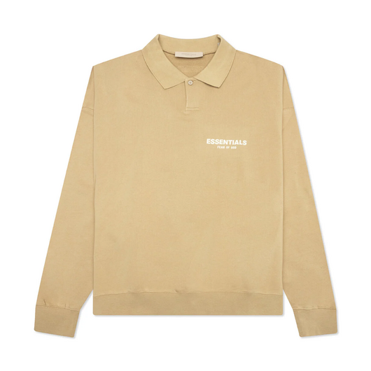 Fear Of God Essentials Tan Polo Shirt, Размер: L, Наличие: Склад (1-3 дня), фото 