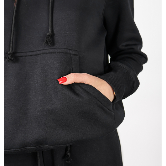 Худі жіноче Nike Sportswear Phoenix Fleece Hoodie Black HF6839-010, Размер: L, Наличие: Склад (1-3 дня), фото , изображение 4