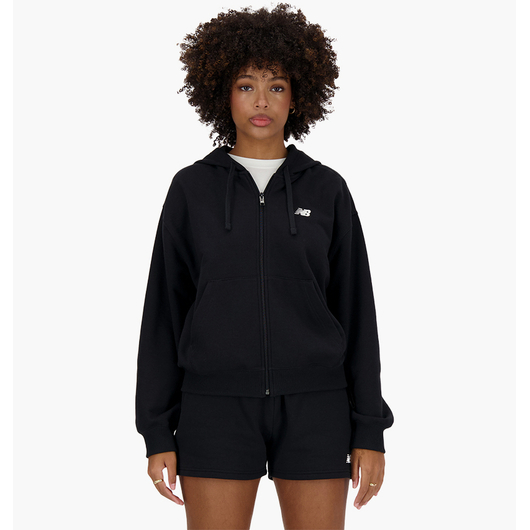 Толстовка жіноча New Balance Full-Zip Black WJ41501BK, Размер: XS, Наличие: Склад (1-3 дня), фото 
