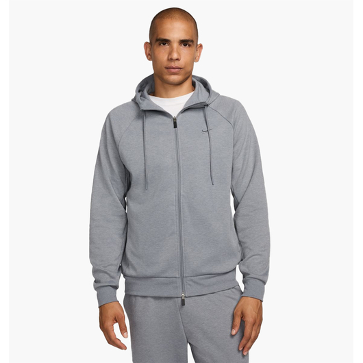 Толстовка чоловіча Nike Dri-Fit Grey FZ0967-065, Размер: M, Наличие: Склад (1-3 дня), фото 