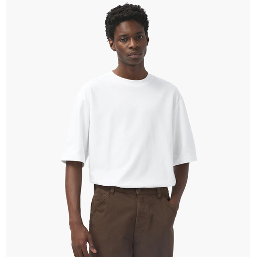 Футболка унісекс Uniqlo Airism Cotton Oversized Crew Neck Half-Sleeve T-Shirt White 465185-00, Размер: M, Наличие: Склад (1-3 дня), фото 