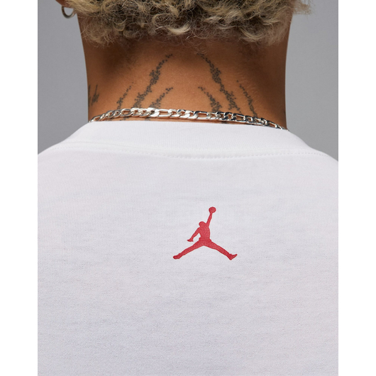 Футболка унісекс Air Jordan Sneaker Patch T-Shirt White HJ2326-100, Размер: L, Наличие: Склад (1-3 дня), фото , изображение 5