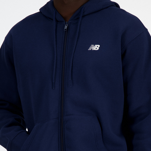 Толстовка чоловіча New Balance Sport Essentials Full Zip Blue MJ41502NNY, Размер: S, Наличие: Склад (1-3 дня), фото , изображение 4