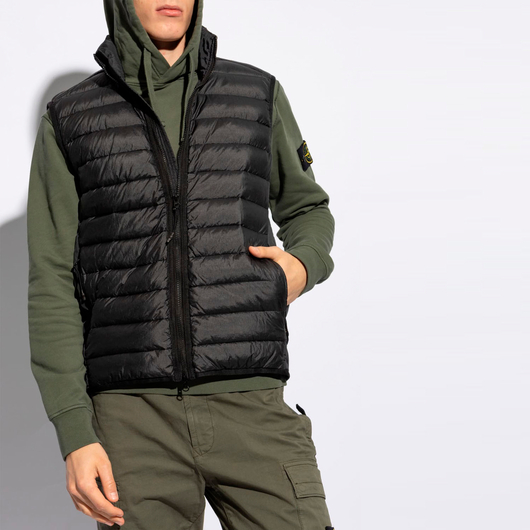 Stone Island  Black Lightweight Down Vest, Размер: L, Наличие: Склад (1-3 дня), фото , изображение 2