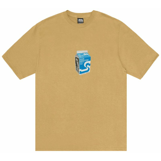 STUSSY MILK TEE CURRY, Размер: XL, Наличие: Склад (1-3 дня), фото 