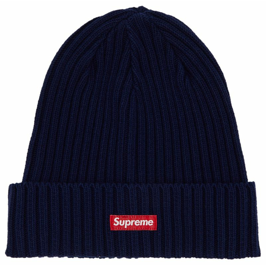 SUPREME OVERDYED BEANIE LIGHT NAVY, Наличие: Склад (1-3 дня), фото 