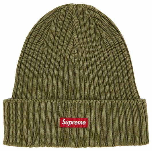 SUPREME OVERDYED BEANIE DUSTY OLIVE, Наличие: Склад (1-3 дня), фото 