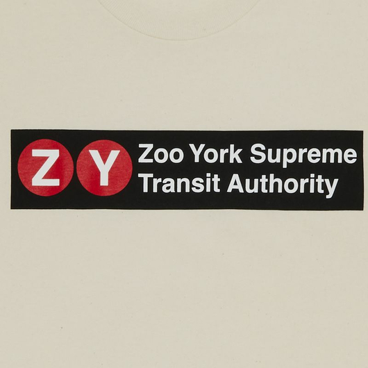 SUPREME/ZOO YORK TRANSIT TEE NATURAL, Размер: M, Наличие: Склад (1-3 дня), фото , изображение 2
