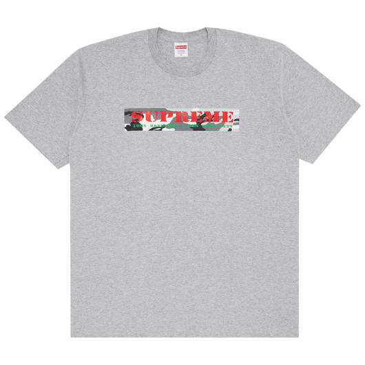 SUPREME HARDCORE TEE HEATHER GREY, Размер: M, Наличие: Склад (1-3 дня), фото 