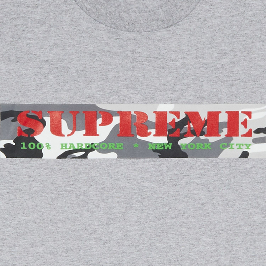 SUPREME HARDCORE TEE HEATHER GREY, Размер: M, Наличие: Склад (1-3 дня), фото , изображение 2