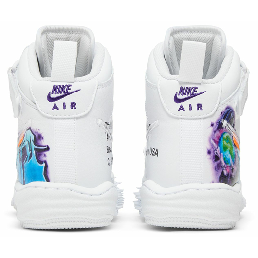 Nike Air Force 1 Mid Off-White Graffiti White, Размер: 42, Наличие: Забрать сейчас, фото , изображение 4