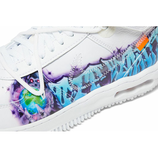 Nike Air Force 1 Mid Off-White Graffiti White, Размер: 42, Наличие: Забрать сейчас, фото , изображение 6
