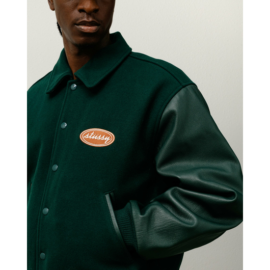 Stussy SCRIPT OVAL VARSITY JACKET, Размер: S, Наличие: Склад США (10-24 дня), фото , изображение 2