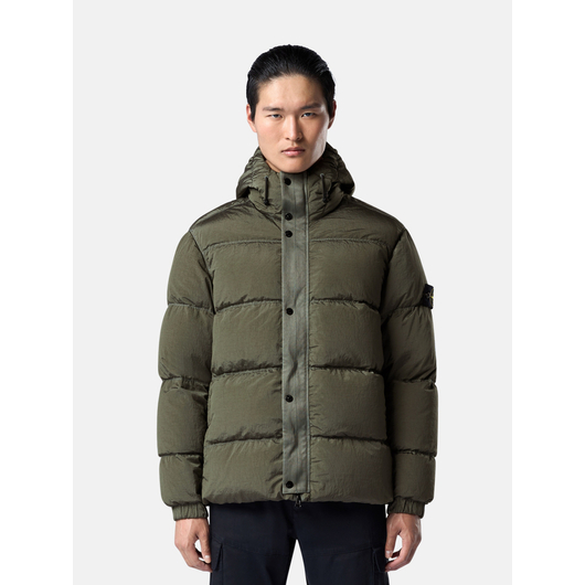 Пуховик чоловічий Stone Island Crinkled ECONYL® regenerated nylon jacket, Размер: M, Наличие: Склад (1-3 дня), фото , изображение 2