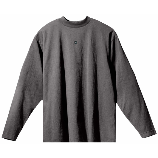 Yeezy Gap Engineered by Balenciaga Logo Long-Sleeve Tee Dark Grey, Размер: M, Наличие: Забрать сейчас, фото 
