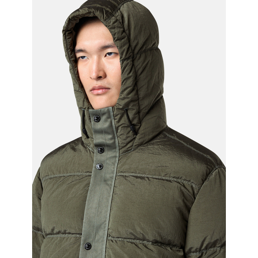Пуховик чоловічий Stone Island Crinkled ECONYL® regenerated nylon jacket, Размер: M, Наличие: Склад (1-3 дня), фото , изображение 5