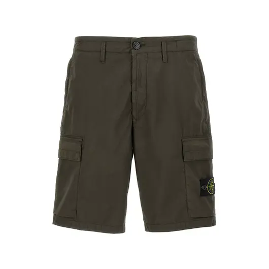 STONE ISLAND CARGO BERMUDA SHORTS GREEN, Размер: 30, Наличие: Склад (1-3 дня), фото 