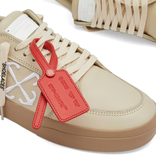 Off-White Low Vulcanized Leather Sneaker, Размер: 39, Наличие: Забрать сейчас, фото , изображение 3